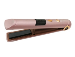 YEMAESRE Plancha de pelo y rizador inalámbrico 2 en 1, temperatura constante de 30 segundos, cerámica de 180 grados, oro rosa