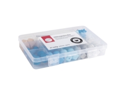 Conjunto De Contas De Silicone Azul Rayher