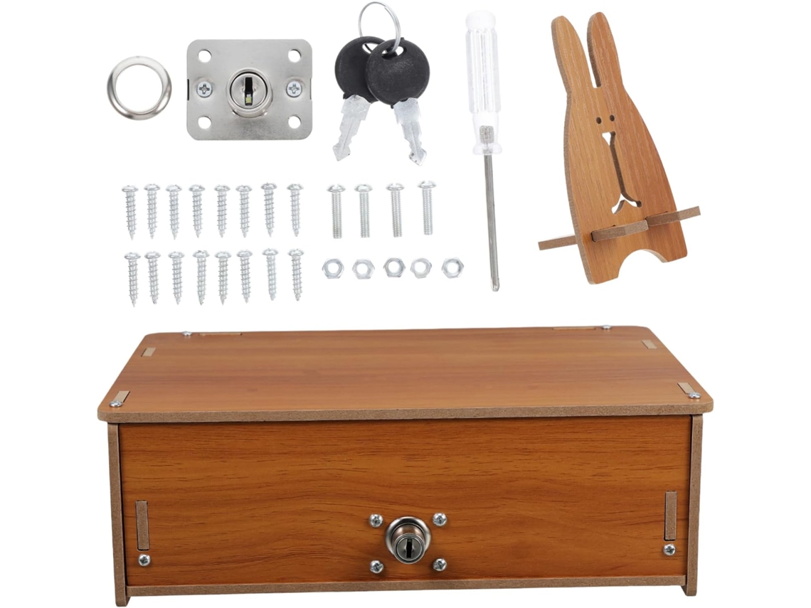 Estante Para Monitor De Escritorio Con Cajón, Cofre De Almacenamiento Y Elevador Para Computadora.