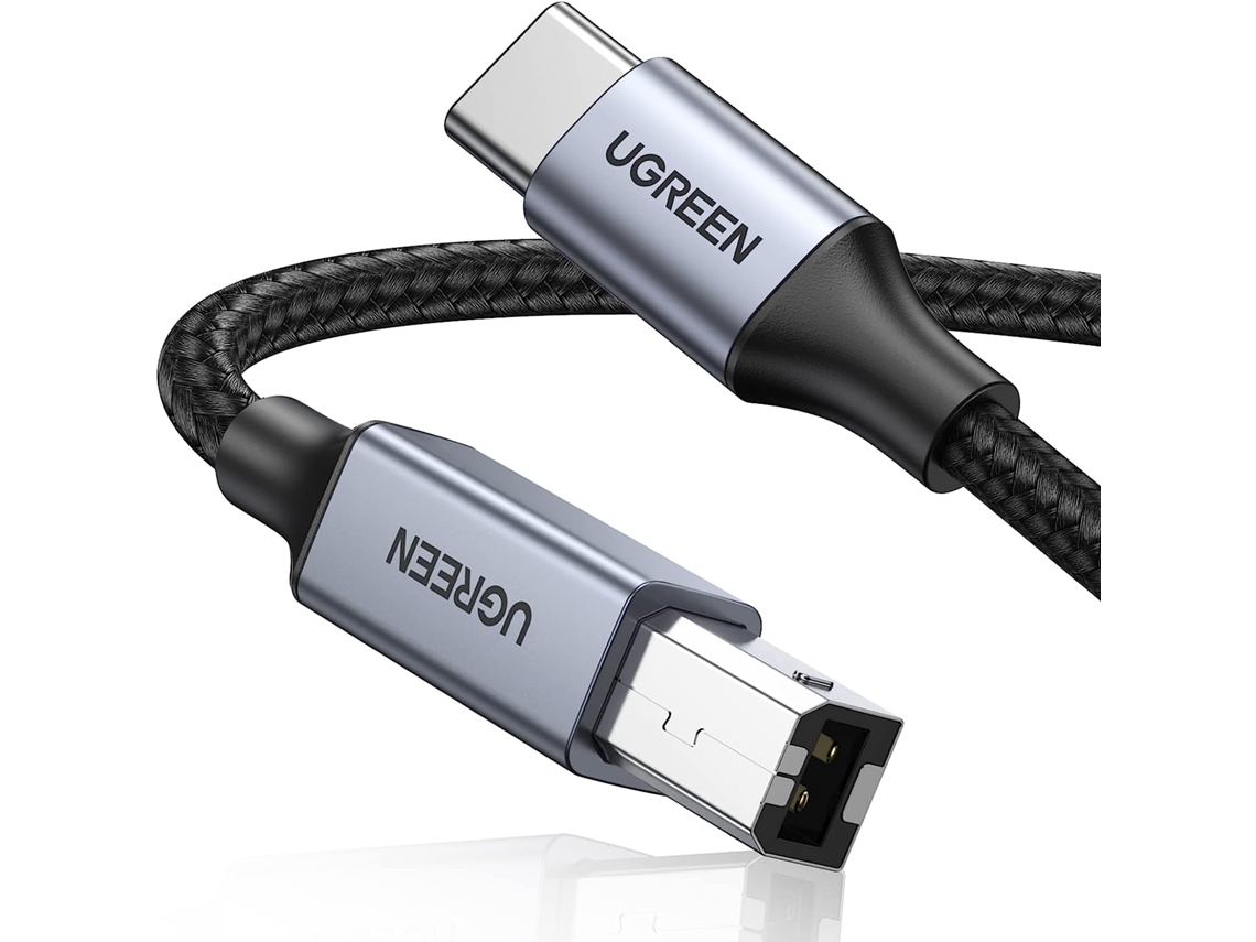Cable Ugreen USB-C a USB-B de 2M Negro N/A