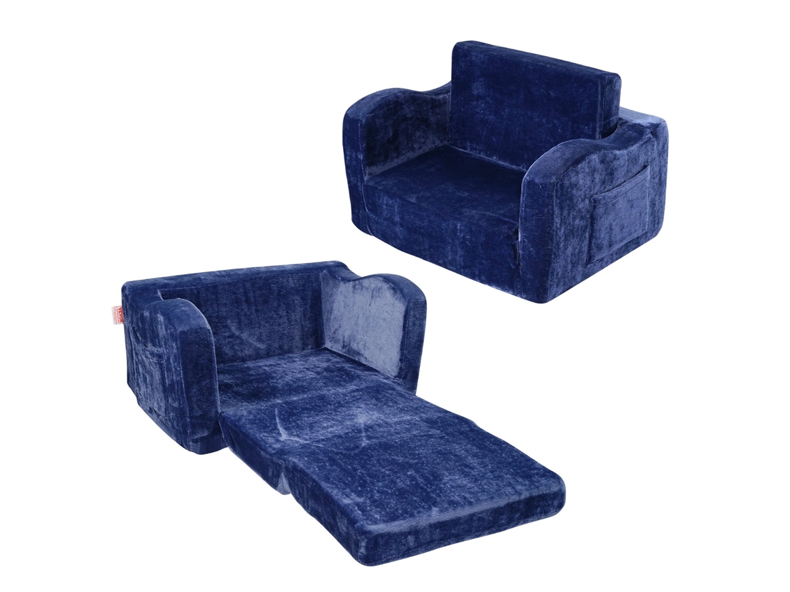VEVOR 2 en 1 Sofá Infantil Plegable de 1040 x 580 x 320 mm Carga de 20kg Azul