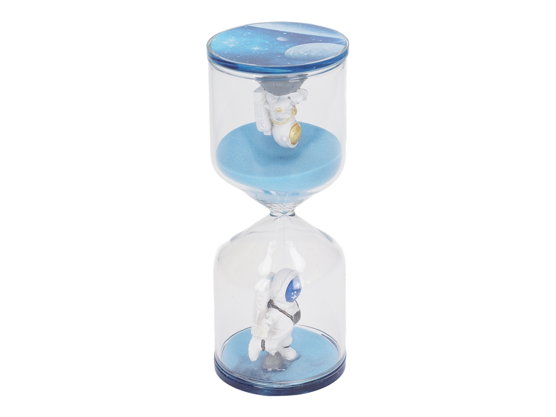 Ats-reloj De Arena Decoratsivo Hombre Espacial Educatsivo Temporizador 30 Minutos Para Oficina Hogar Cocina Mesa Azul