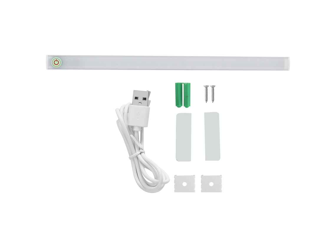 Bj-barra Led Regulável Para Armário Luz Branca Fria Lâmpada De Parede Usb Iluminação Residencial Maquiagem
