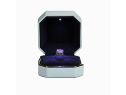Caja Octogonal De Terciopelo Para Anillos Con Luz Led, Ideal Para Regalos De Joyería De Boda Y Compromiso.