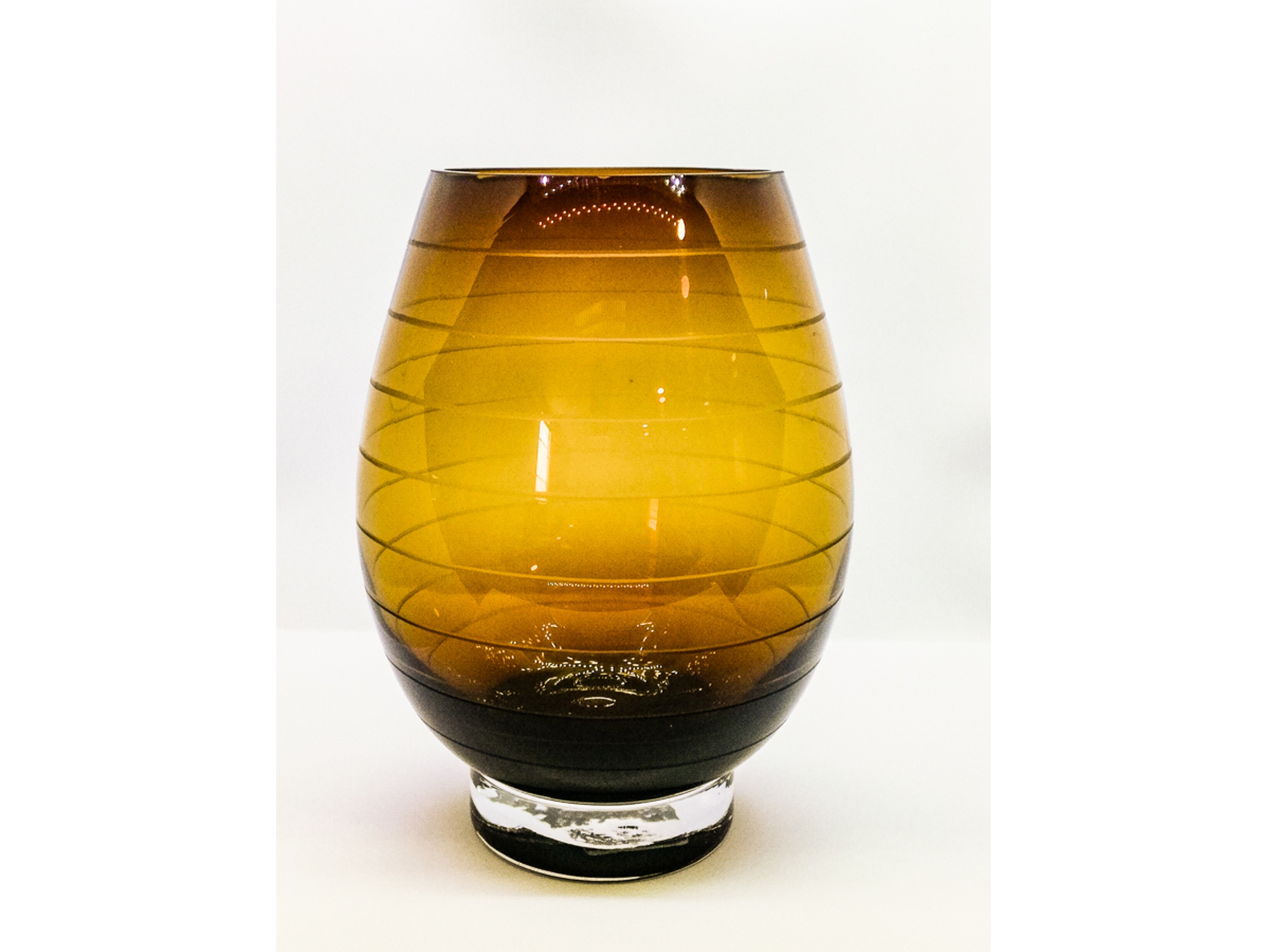 Jarrón MIKASA Amber light marrón 25cm