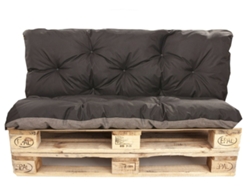 Set Cojines Palet Asiento 120 x 50 y Respaldo 120 x 50 cm Negro cojines sofá - cojín para palet in-exterior SETGARDEN