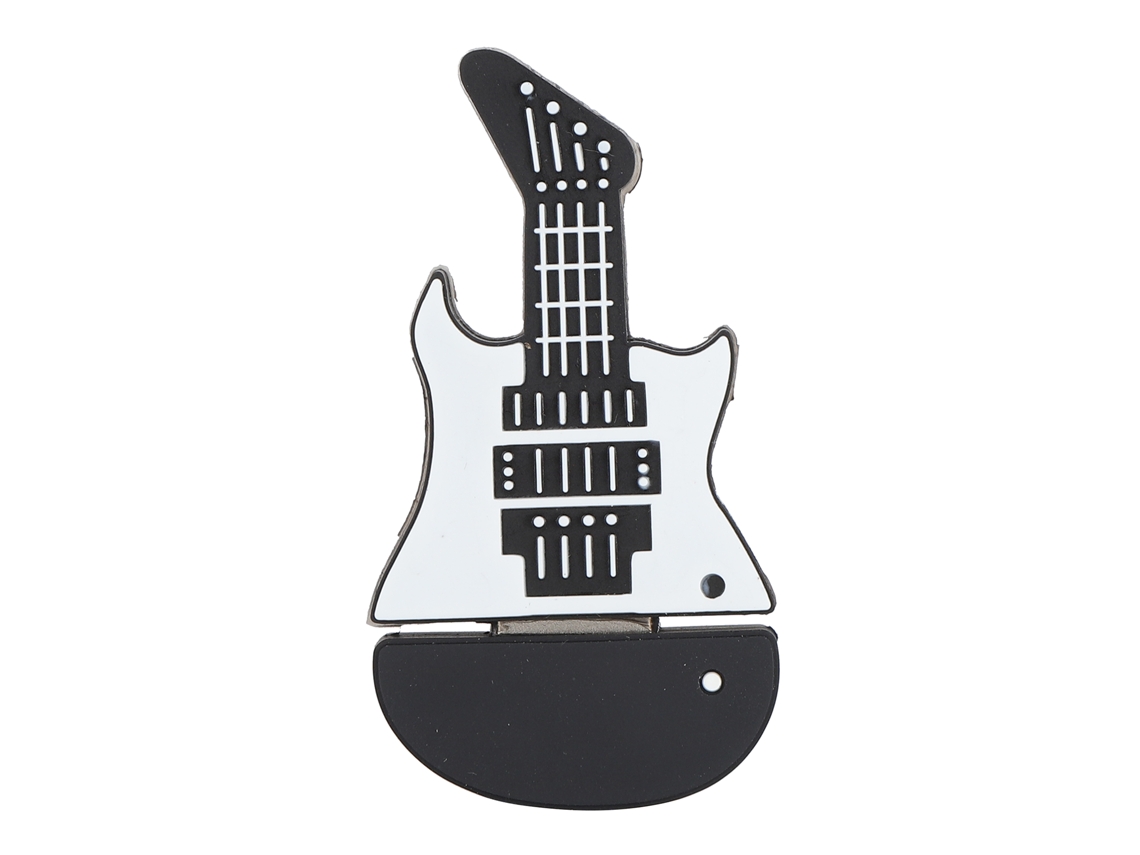 Pendrive Con Forma De Guitarra Miniatura Cómica Almacenamiento Portátil Memoria Usb 32gb