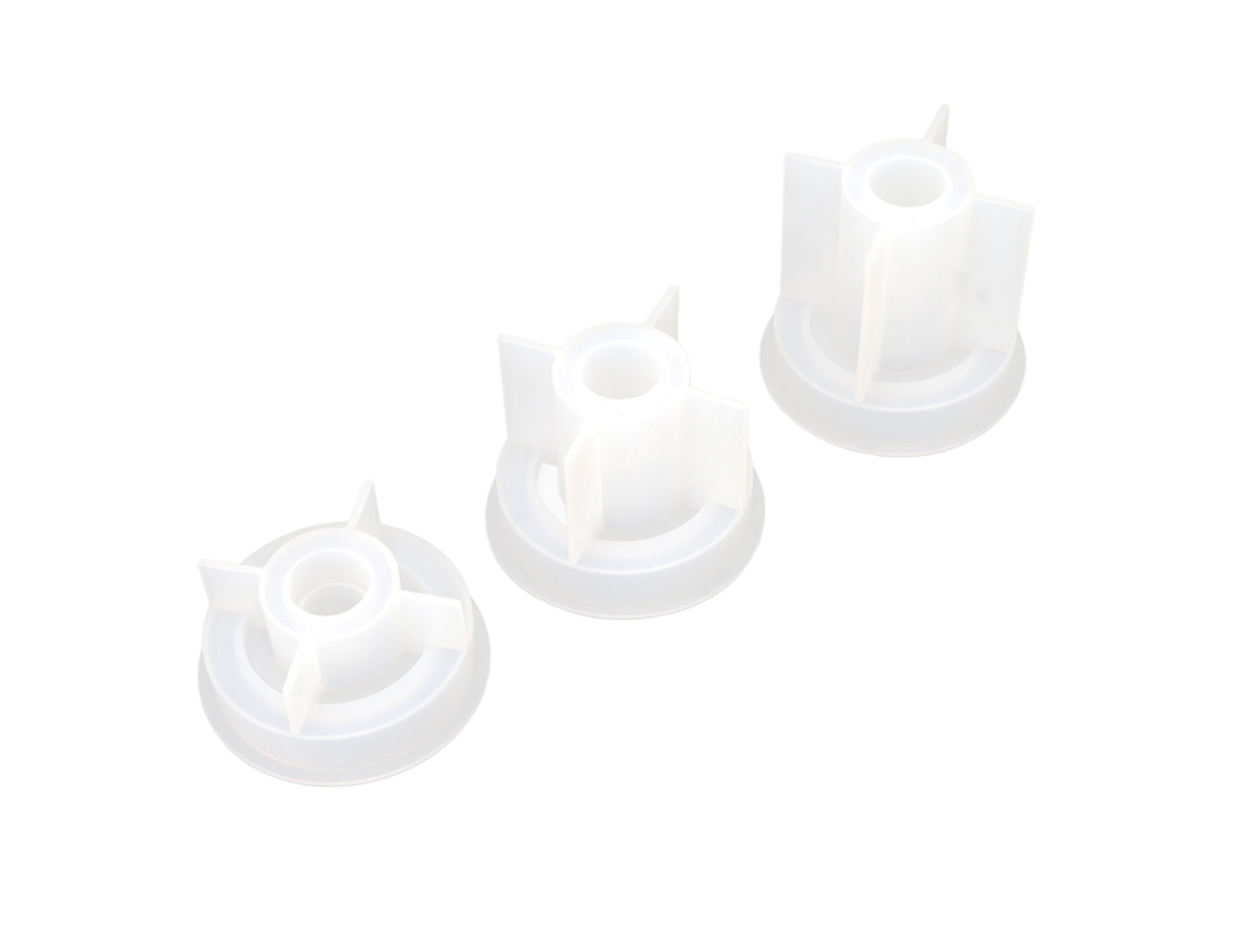 3 moldes redondos de silicona 3D para portavelas caseros, reutilizables, a prueba de derrames, con base estable.