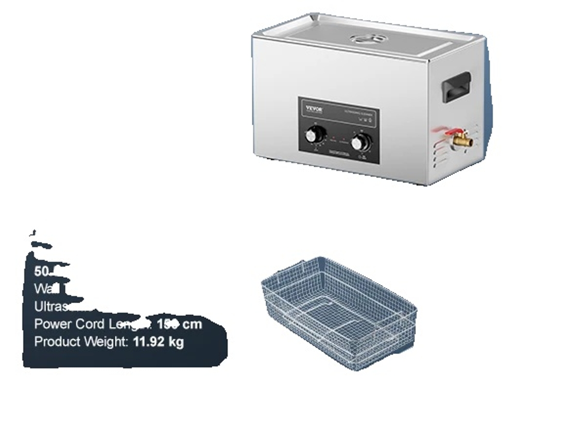Limpieza ultrasónica, alta potencia de limpieza, uso versátil, 30 L OEM