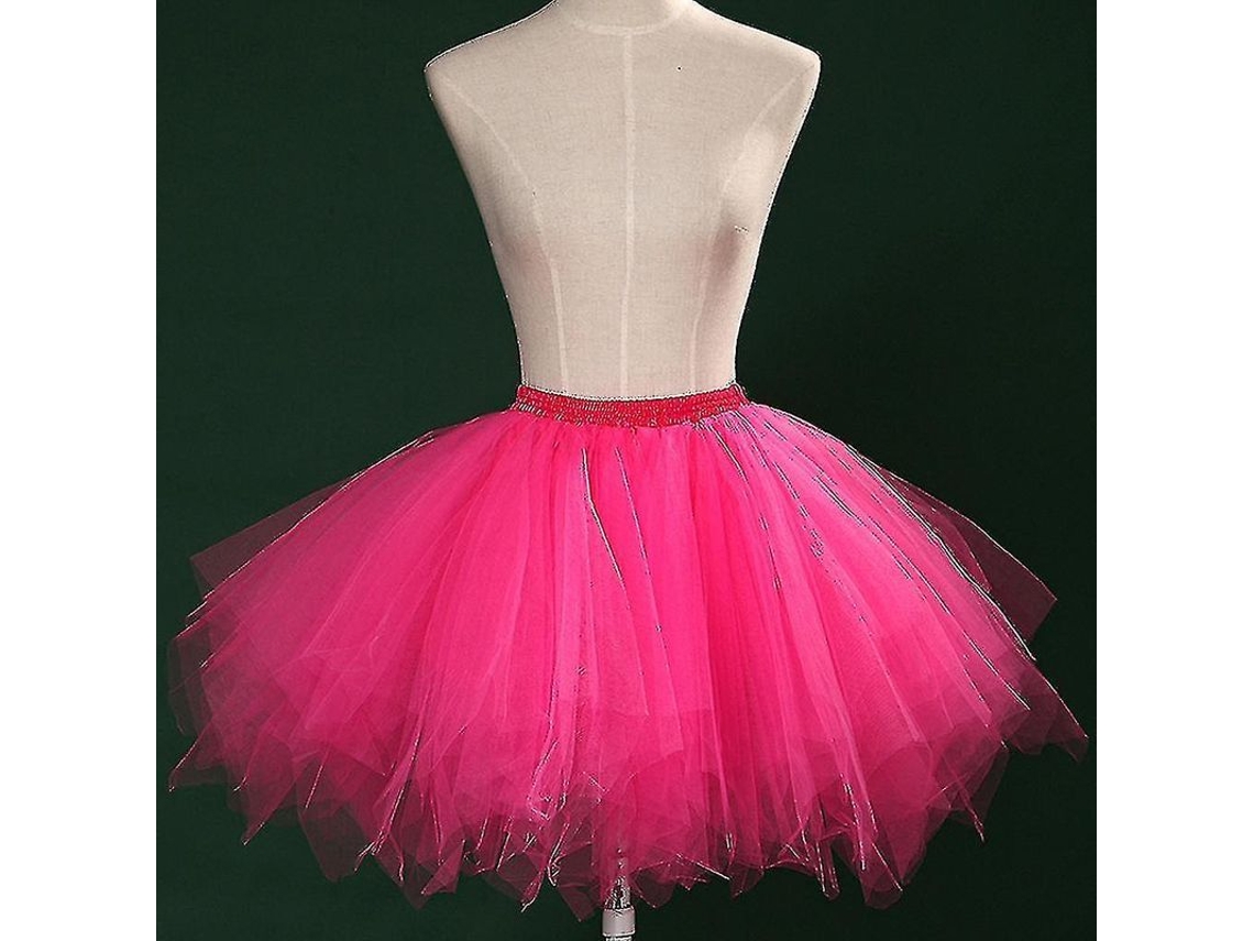 2026-falda De Tul De Malla Para Mujer Princesa Con Cintura Elástica Corta Baile Adulto Talla M-xl-xxl