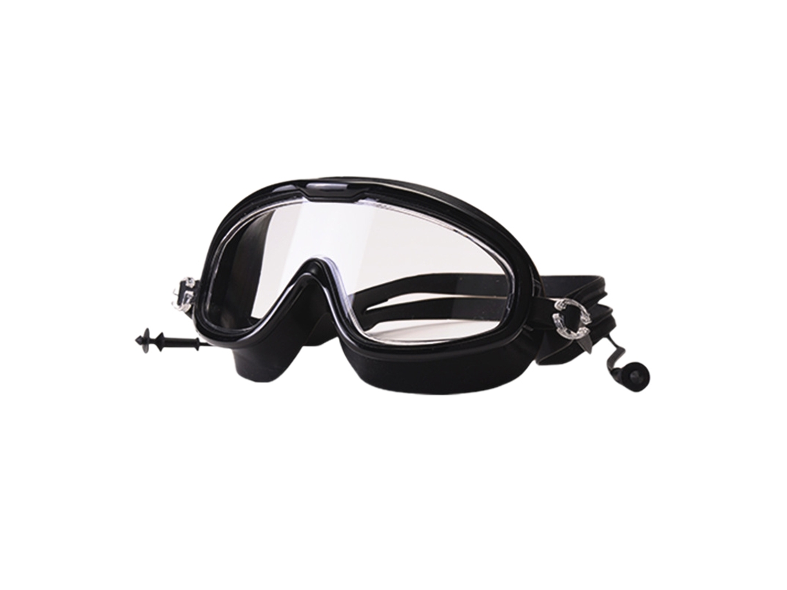 Gafas De Natación De Montura Grande De Alta Calidad, Impermeables, Antivaho, Hd, Para Hombres Y Mujeres, Color Negro.
