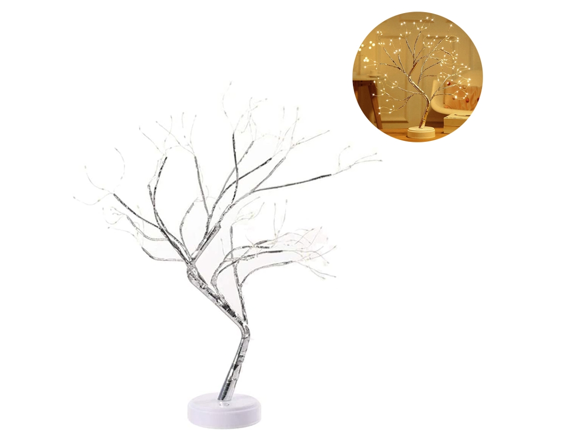 NEVEANCE Lámpara de árbol inspirada en bonsái, diseño elegante, 108 LED de luz suave, alimentación USB para una decoración versátil del hogar.