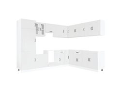 Juego de gabinetes de cocina blancos Lucca de 14 piezas EXCLUSIVO DE LA CASA