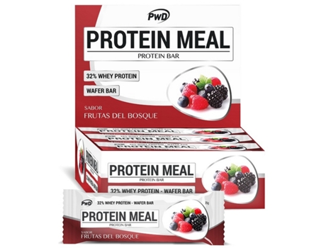 Barritas Portein Meal Sabor Frutas Del Bosque 12X35G Pwd PWD NUTRITION
