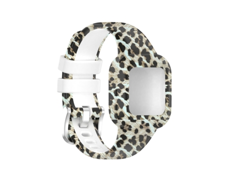 Correa Smartwatch para Garmin Vivofit JR3 con Estampado de Silicona (Leopardo)