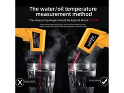 Termómetro Láser Infrarrojo Portátil De -50~530℃ Con Relación 12:1 Para Mediciones Industriales, De Cocina Y Automotrices.