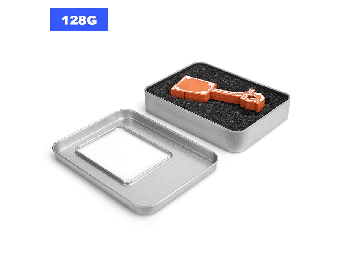 Unidad Flash Usb En Forma De Guitarra De Pvc De 128g, Almacenamiento De Memoria Portátil Para Windows/os X/linux