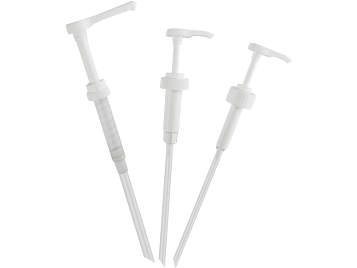 Bomba Dosadora Reutilizável De 3 Peças Para Xarope, Ideal Para Dispensadores De Bebidas.