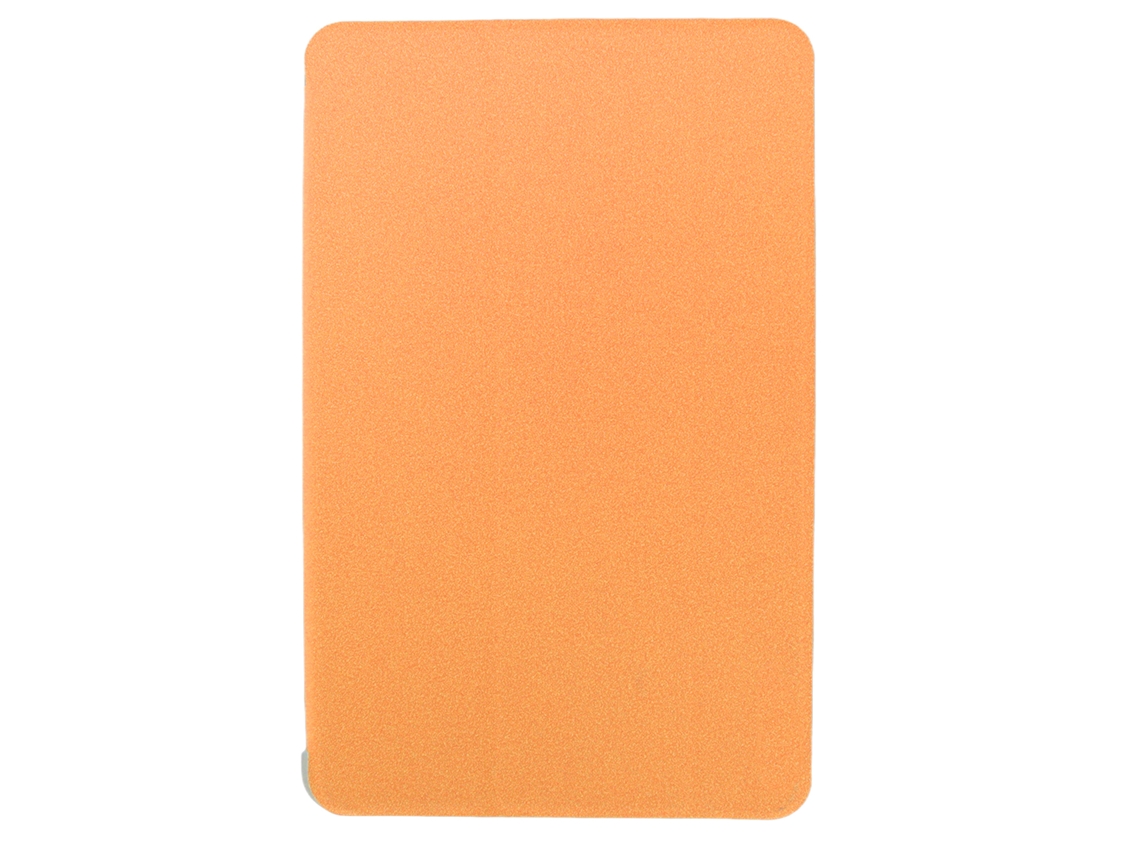 Funda de piel sintética suave para tablet T40pro, resistente a arañazos y al desgaste, color naranja y dorado claro.