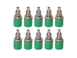 10 Piezas De Pines De Conexión Con Buen Aislamiento, Capacidad De Sobrecarga Estable, Flexibles, Conector De Panel M5 De 2,5 Mm Para Uso Industrial.