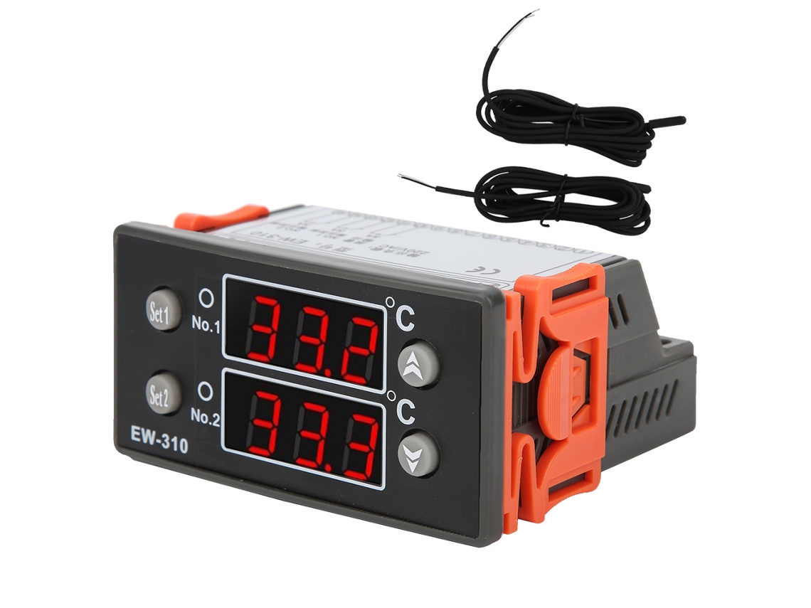 Controlador Digital De Temperatura Multietapa Ew310 Con Alarma Para Dispensador De Agua Fría Ca 220v