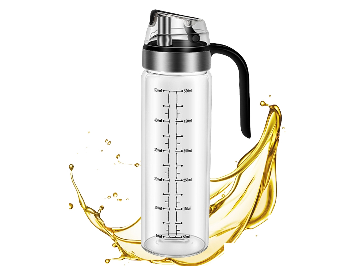 Dispensador de aceite de oliva de cristal, antigoteo, ideal para la cocina NEVEANCE