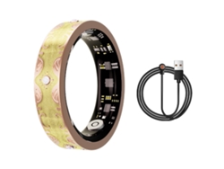 Anillo Inteligente (monitoreo De Sueño Deportivo Y Seguimiento De Salud Bluetooth) Artesanía Esmaltada V10 Impermeable Ip68 Amarillo 8