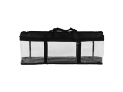 Bolsa de almacenamiento de herramientas de PVC transparente con cremallera, gran capacidad, 61x15x21cm, para mantenimiento