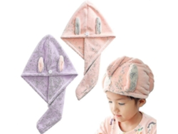 toallas turbante súper absorbentes y de secado rápido, gorro de ducha esponjoso de Rosewell