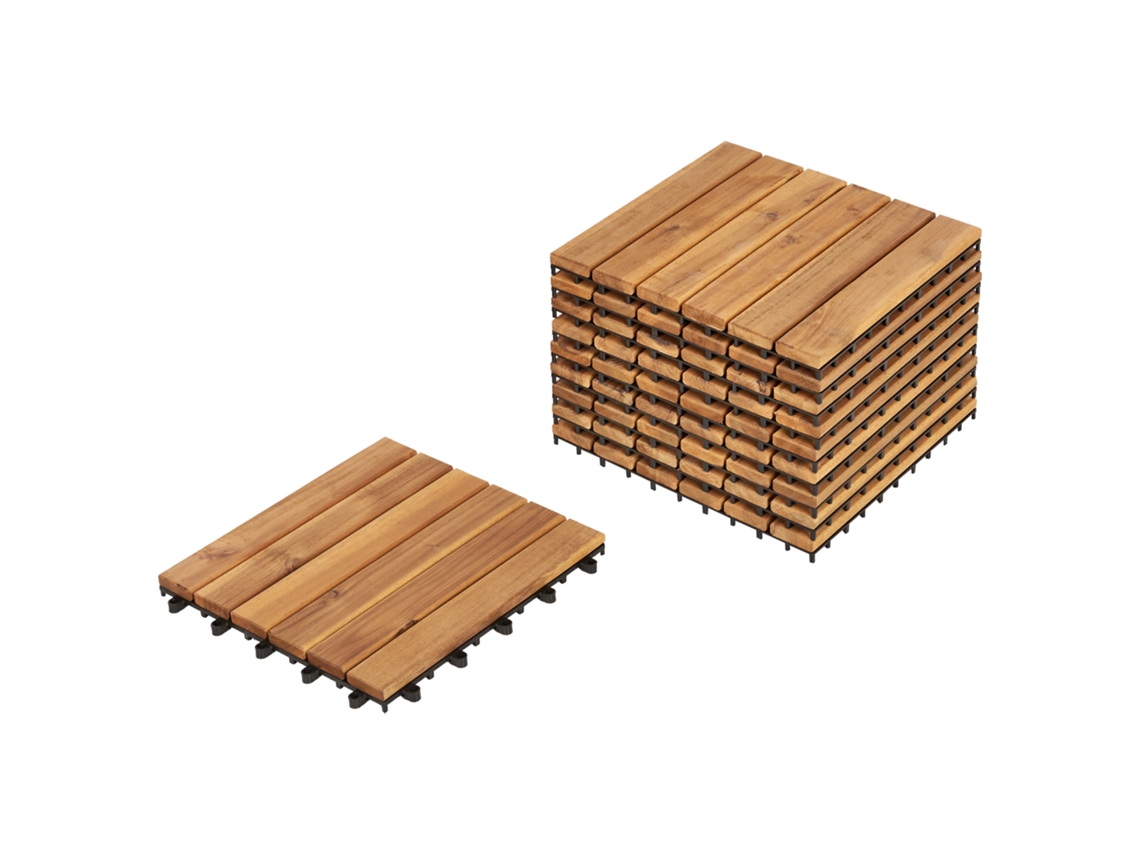 Pavimentos para exterior Accettura Madera de acacia natural certificada
