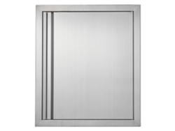 Puerta de acero inoxidable de 457 x 533 mm para cocina exterior con cierre magnético Tekmaquinas