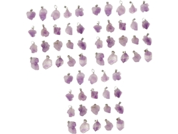 Colgantes Y Dijes De Amatista Natural Para La Creación De Joyas Diy Y Collares De Piedra En Bruto.