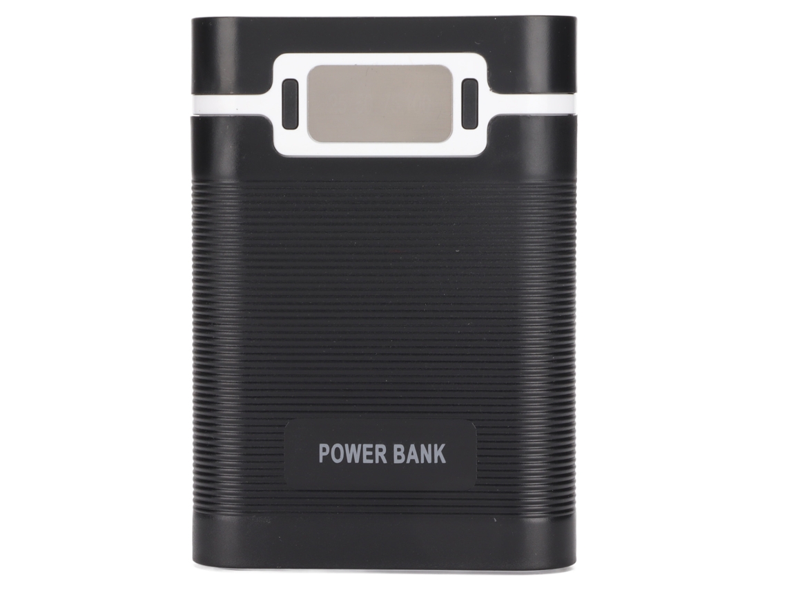 Power Bank Diy Carregador Portátil 18650 Bateria Com Tela Lcd 4 Baterias Micro Usb Entrada 2 Saídas