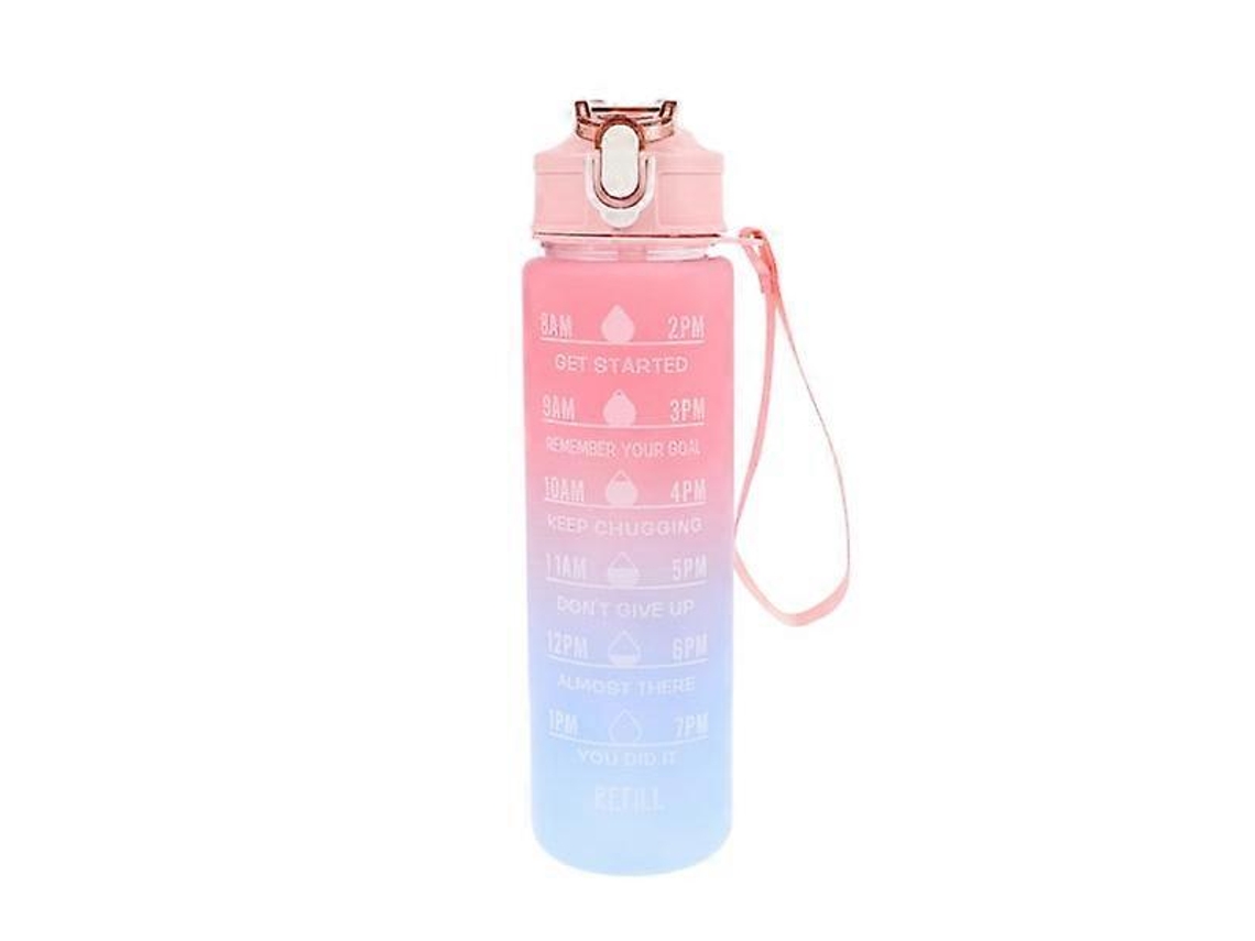 Botella De Agua Deportiva A Prueba De Fugas De 900 Ml Rosa Rosewell