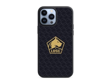 Funda Móvil Oficial Lille Fc para iPhone 13 Pro Max PHONECASES3D Piel Sintética Negro