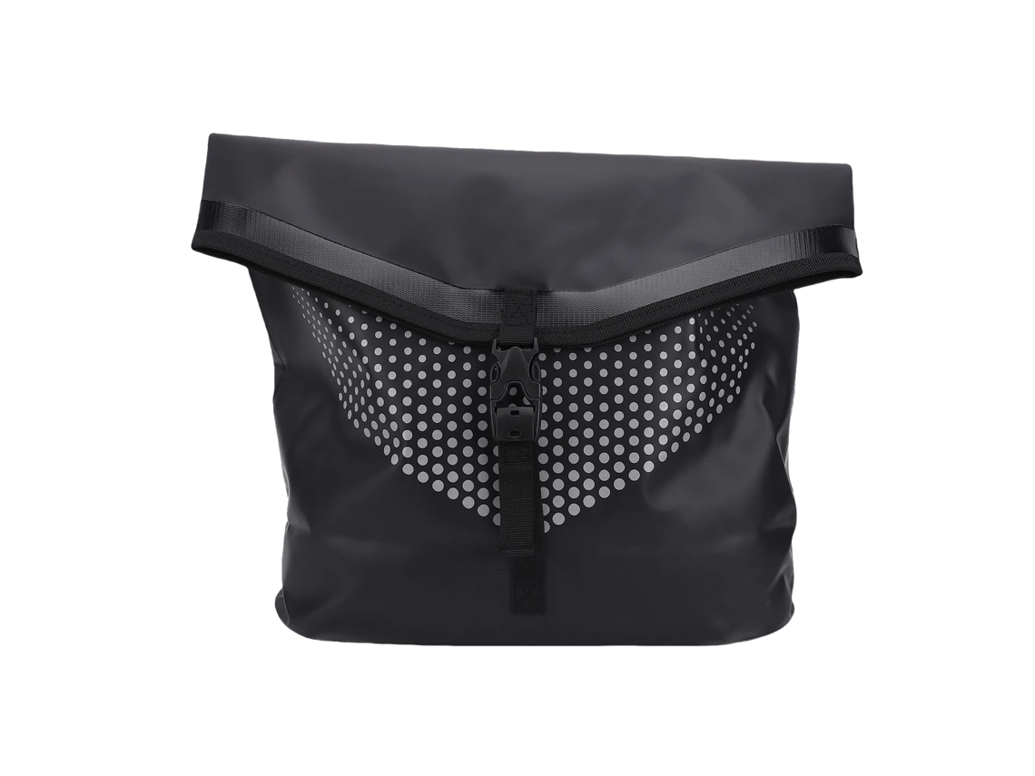Airbag frontal para vehículos eléctricos, tejido impermeable, ajuste universal, color negro.