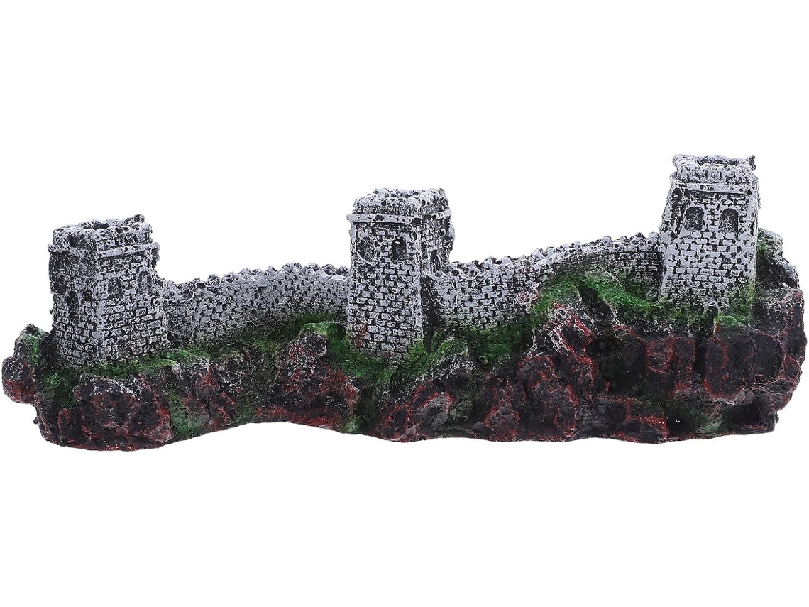 Figura Miniatura De Resina De Arquitectura China Para La Decoración De Bonsáis.