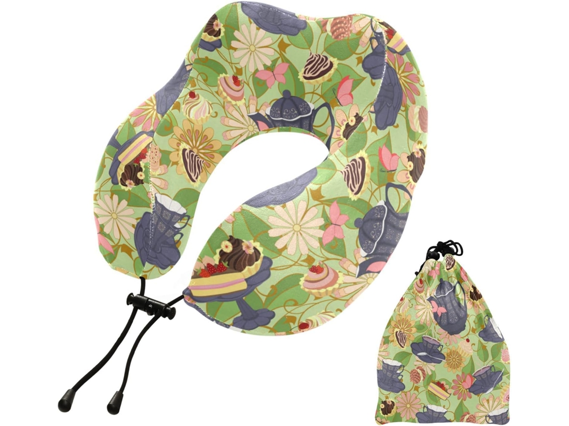 Almohada Viaje Dormir Aviones Espuma Viscoelástica Poliéster Viscoelástica. Fácilmente Soporte Fácil