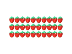 2026-200 Botones De Fresa Rojo De Plástico Para Manualidades Costura Ropa Zapatos Accesorios Diy