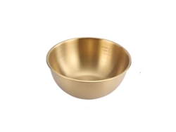 (17 Cm De Oro) Cuenco De Cocina De Acero Inoxidable, Cuenco Para Ensalada De Frutas Estilo Coreano, Con Graduaciones