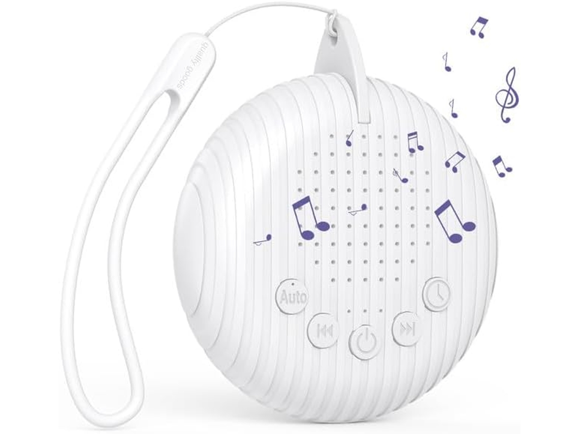 Máquina De Ruido Blanco Bebé Usb Recargable, 10 Sonidos Tranquilizantes, 3 Temporizadores, Modo Automático, Memoria, Terapia Del Sueño