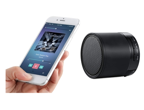 Altavoz Bluetooth Altavoz Inalámbrico y Portátil para Smartphone Negro BISBISOUS