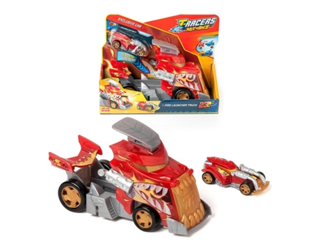 T-RACERS S Playset 1X6 Fire Launcher Truck