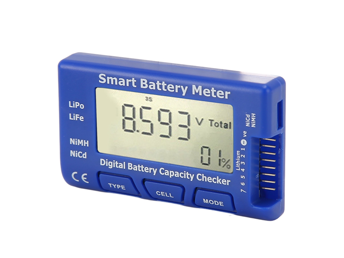 Medidor Digital De Baterías 5 En 1 Con Pantalla Lcd Para Capacidad, Voltaje Y Resistencia De 6,5 V A 29,4 V.