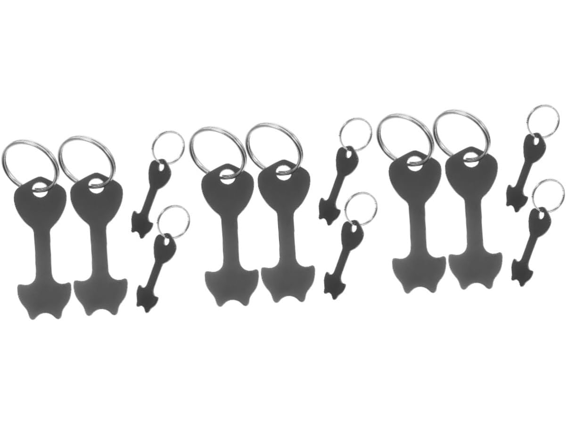 Nuobesty 3 Juegos De Organizadores De Fichas Para Carrito De Compras, Llavero, Bolsa Para Fichas De Carrito De Compras