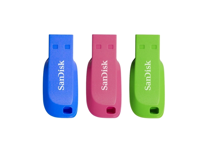 Pendrive SANDISK Cruzer Blade 16GB Pack 3