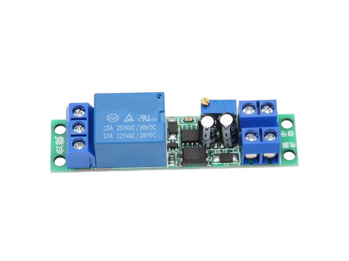 Veloriskku-módulo De Relé Temporizador Ajustável 0-25s Placa De Interruptor Dc 12v Acessório Para Lar E Veículo