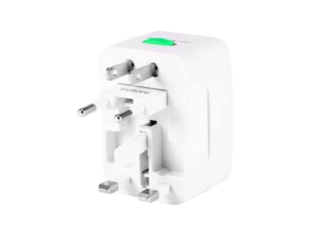 Adaptador Enchufe Universal SMARTEK de viaje Todo en Uno