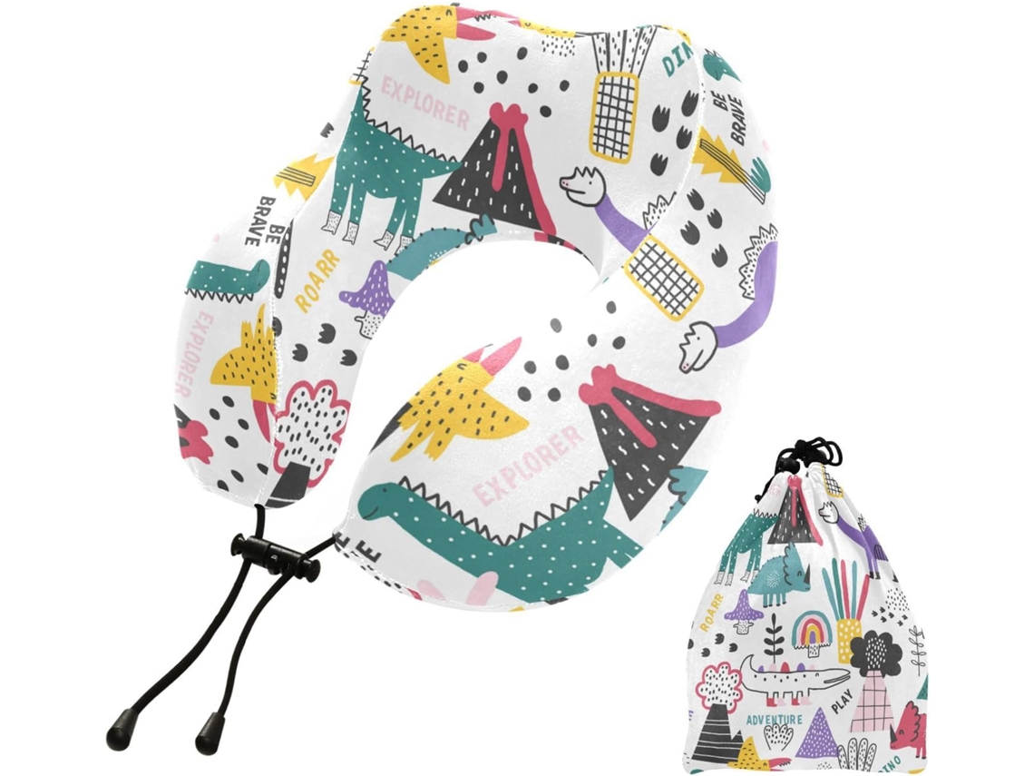 Almohada Viaje Dormir Aviones Espuma Viscoelástica Poliéster Viscoelástica. Fácilmente Soporte Fácil