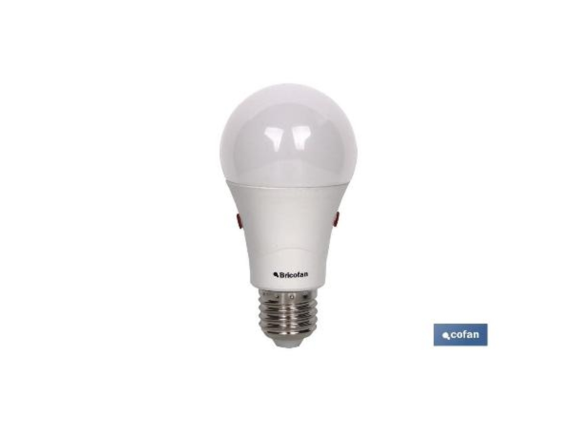 Bombilla clasic sensor luz e27 9.5w 806lm 4000k